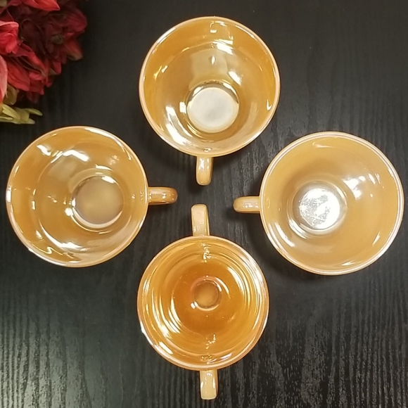 Mid Century Peach Lustre lot - Picture 2 of 12